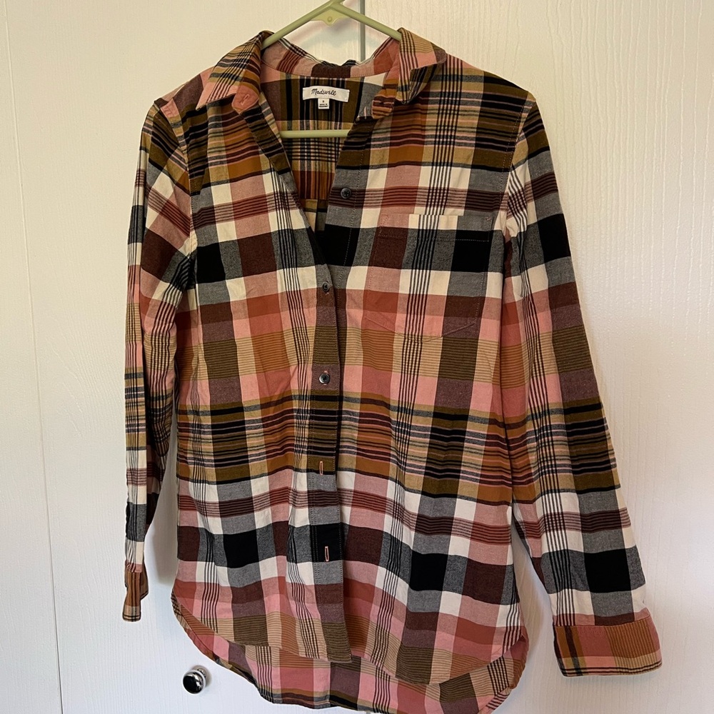 Madewell Plaid Button-Up Shirt